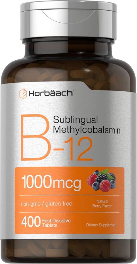 Buy Vitamin B12 Sublingual 1000 mcg | 400 Fast Dissolve Tablets ...