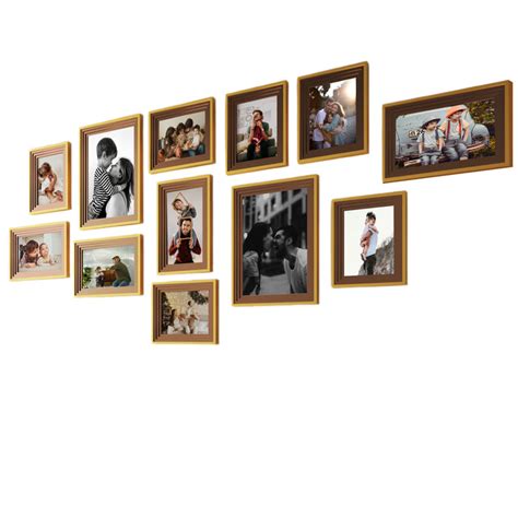 Art Street Set of 12 Savor Premium 3D Wooden Collage Photo Frame for H ...