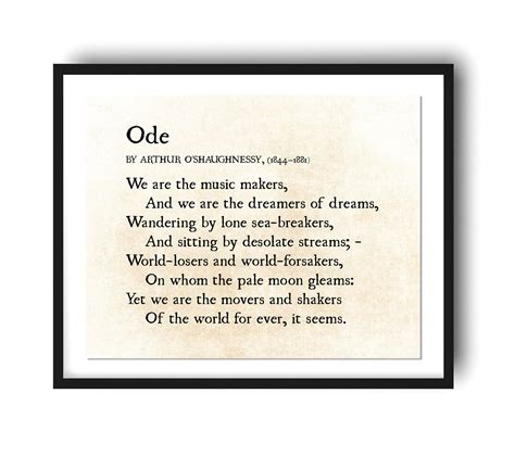 Ode Poems Examples