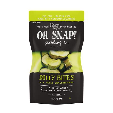 Oh Snap! Individual Packages Dilly Bites, Flavorful & Crispy Dill ...