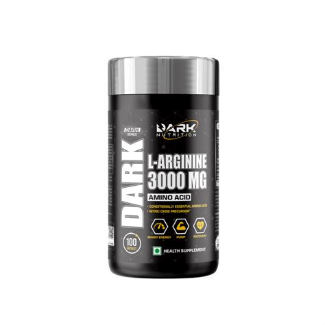 Dark Nutrition L-ARGININE 3000 MG (Best Pumping Capsules) | Fitfuel ...