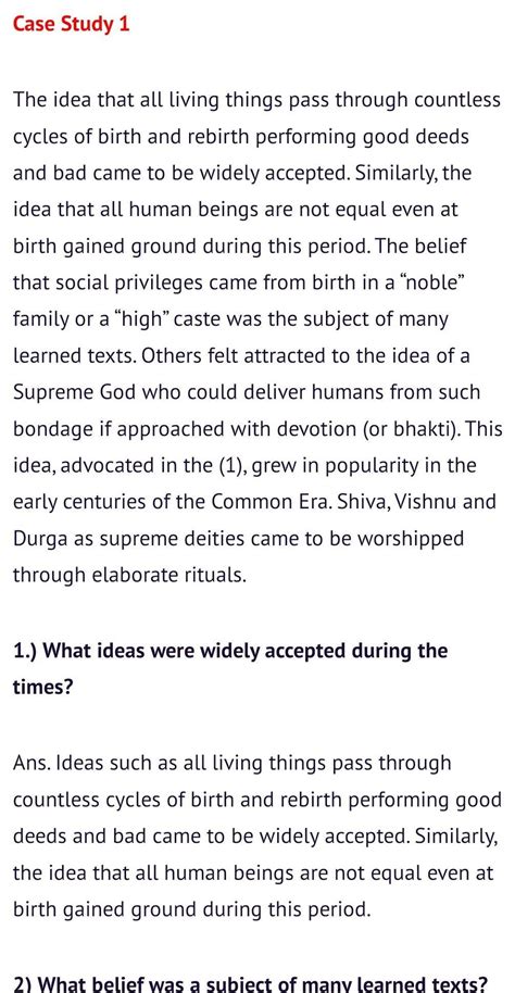Case based questions on the chapter devotional paths to divine - Brainly.in