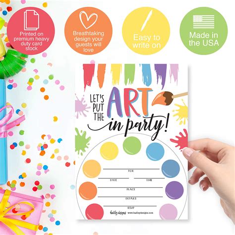 25 Art Rainbow Paint Splatter, Color Palette Kids Birthday Party ...