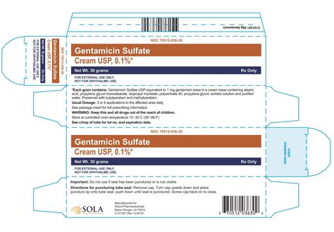 Gentamicin Sulfate Cream