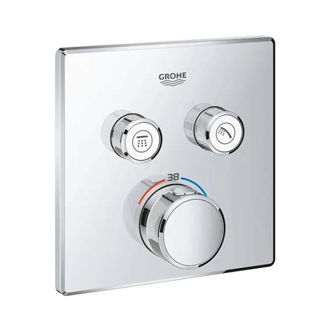 Grohe 2 Way Thermostatic Diverter Smartcontrol 29124000 - Chrome Finis ...