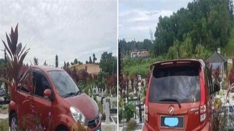 Viral photos of car parked at weird position at graveyard here is real ...