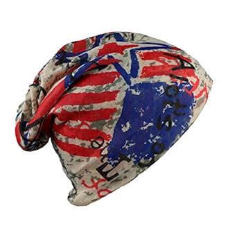 Buy iSWEVEN Baggy Skull Cap Thin Cotton Stretch Beanie Summer Sprort ...