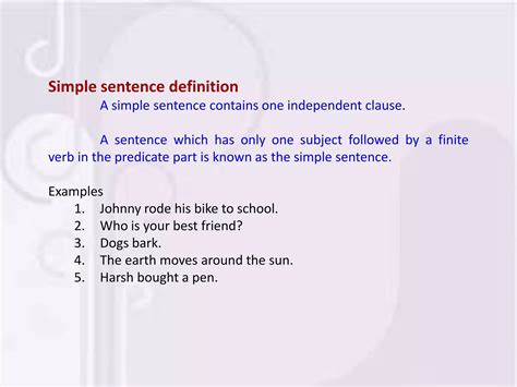 Types of sentences | PPTX