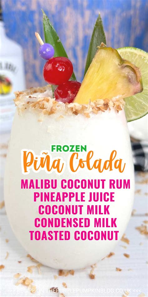 Best Malibu Rum Pina Colada Recipe: Frozen Coconut Cocktail