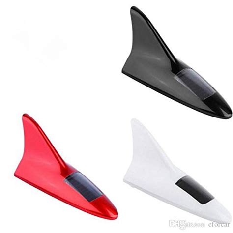 Buy Motoway Eleno Solar 8 LED Roof Spoiler Shark Fin Car Antenna ...