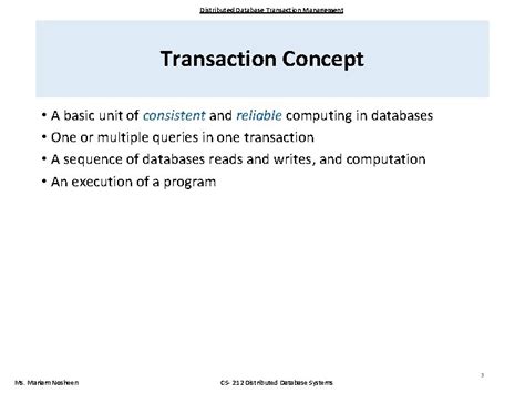 Image result for Transaction Control in Distributed Database
