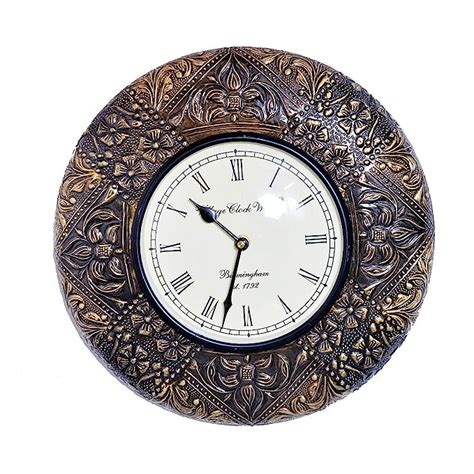 Buy Decorative Wooden Analog Wall Clock 12", Multi Online at Low Prices ...