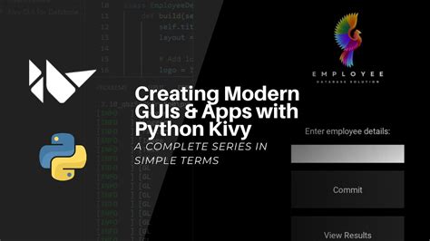 Kivy Set-Up & Creating Your First GUI- Creating Modern GUIs & Apps with ...