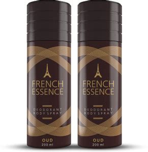 FRENCH ESSENCE Oud Long Lasting Fragrance (200ml Each) Deodorant Spray ...