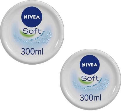 NIVEA Soft Light Moisturiser 300ml (pack of 2) - Price in India, Buy ...