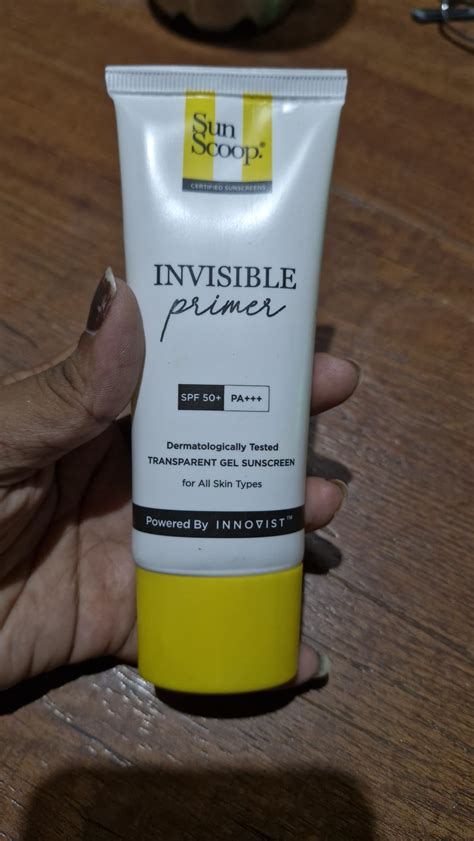 SunScoop Invisible Primer Sunscreen Gel SPF 50 PA+++ | For Dry & Oily ...