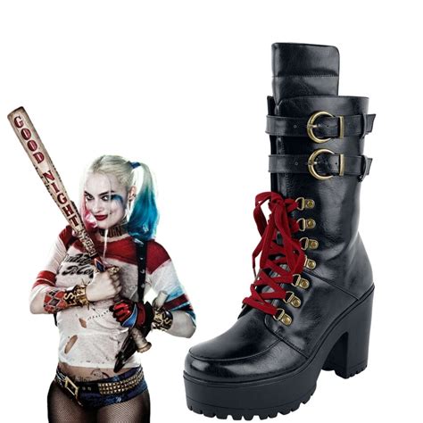 Pink Harley Quinn Boots at Mary Aplin blog