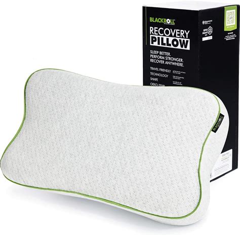 Amazon.com: Blackroll - Recovery Pillow, Ergonomic Shape Supports All Sleeping Positions, Memory ...