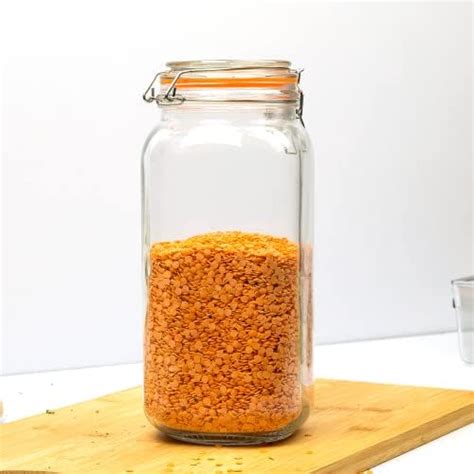 Buy Anko 2L Clear Glass Jar For Kitchen Storage | Set Of 1 | Airtight ...