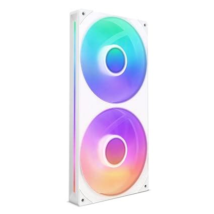 NZXT F280 RGB Core - 280mm Single-Frame Fan Unit with 2 x 140mm RGB ...