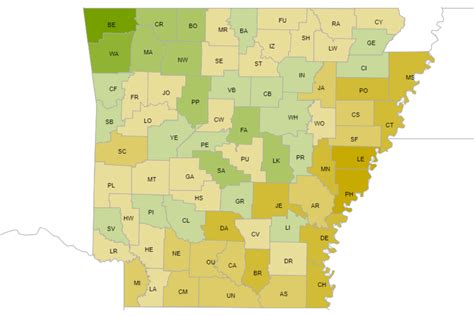 county maps of arkansas