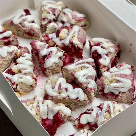 Raspberry White Chocolate Scone – Sweet Freedom Bake Shop
