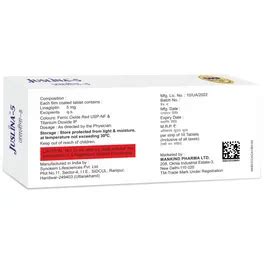 Juslina-5 Tablet | Uses, Side Effects, Price | Apollo Pharmacy