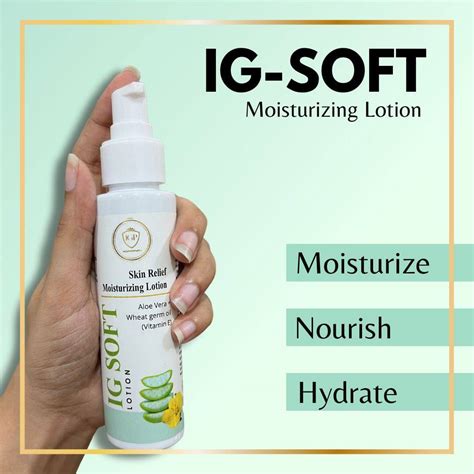 IG-SOFT LOTION | Moisturizes and nourishes the skin | For all skin ...