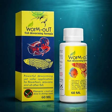 Aquatic Remedies Worm-Out Fish Deworming Formula, 60ML for Flower Horn ...