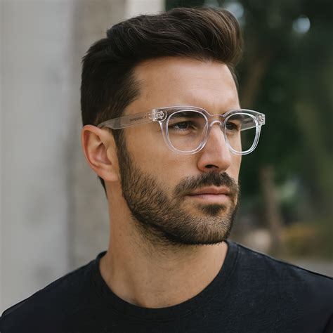 Professor Edition Clear Square Sunglasses