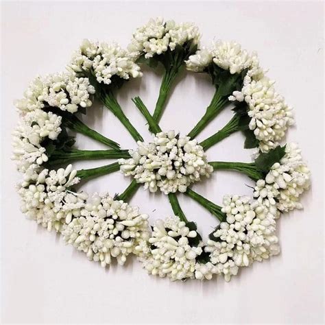 Buy Faux Gypsophilia Flower Bunch (Off White)- Set Of Twelve Online in ...
