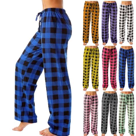 DENGDENG Mens And Womens Matching Pajama Pants Comfy Buffalo Plaid Wide ...