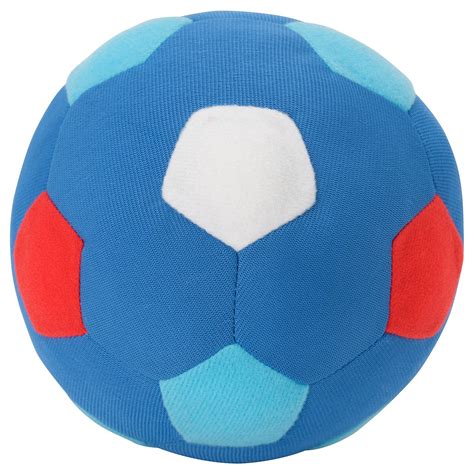 SPARKA soft toy, football mini/blue red - IKEA