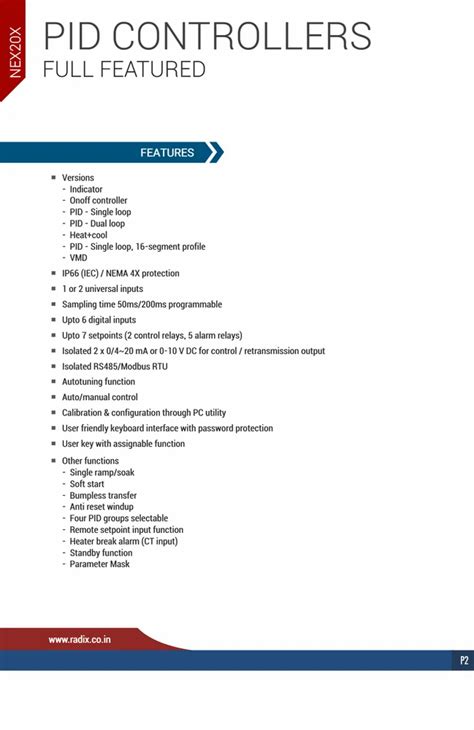 PID Controller - Radix Make Pid Controller NEX205 Trader - Wholesaler ...