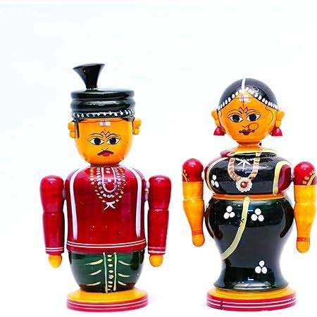 Buy Andhra hand crafts Haridas and Gangireddu, Sankanthi Set Online at ...