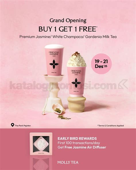 Promo MOLLY TEA The Park Pejaten Buy 1 Get 1 Free