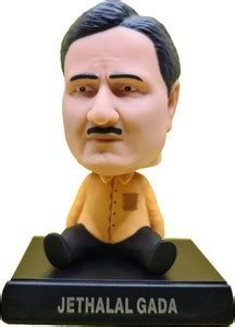 GLOWZADE Jethalal Cute Bobblehead Animated Figure Jethalal Gada TMKOC ...
