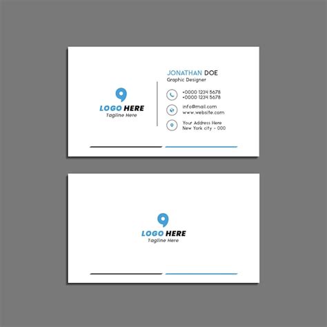 Minimalist Business Card Template 的图像结果