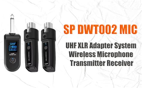 Softline Pro UHF XLR Adapter System Wireless Microphone Transmitter ...