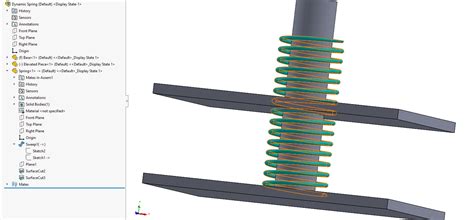 Image result for SolidWorks Assembly Simulate Spring