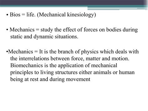 Introduction to kinesiology (Biomechanics- Physiotherapy) | PPTX