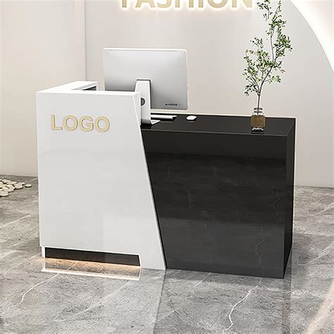 Amazon.com: WFCCDM Reception Desk, Front Counter Desk with Lockable ...