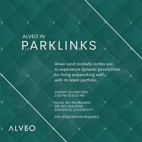 Alveo in Parklinks, Seoul-Sky Restaurant, Pasig, 9 June 2024 | AllEvents.in
