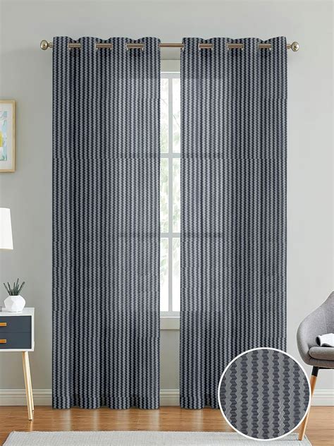 Buy Cortina Polyster Transparent Curtain Set |Window Installation ...