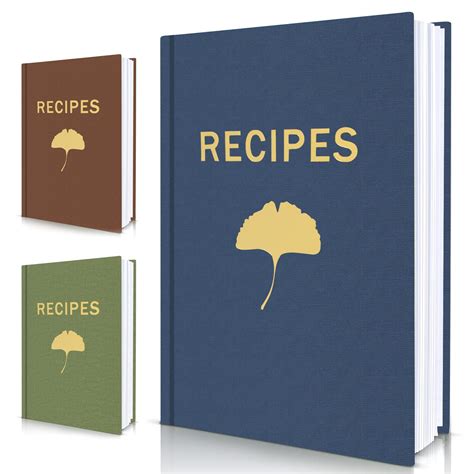Amazon.com: Serrenf Hardcover Blank Recipe Book - Perfect Blank Recipe ...