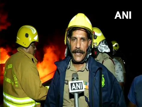 Over 500 firemen, 26 fire tenders dousing oil warehouse fire in Chennai