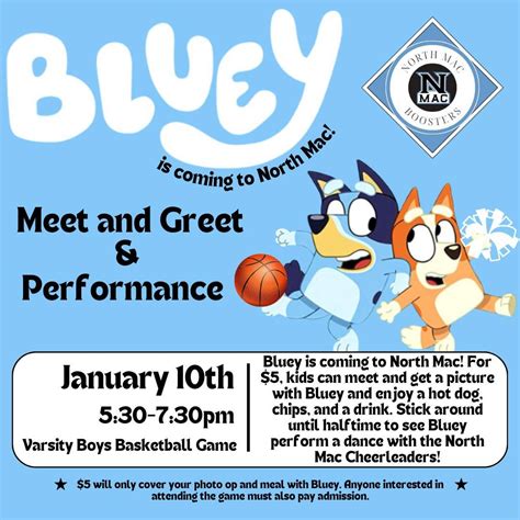 Blueys Photo Op and Dance Performance, North Mac Middle School, Girard ...