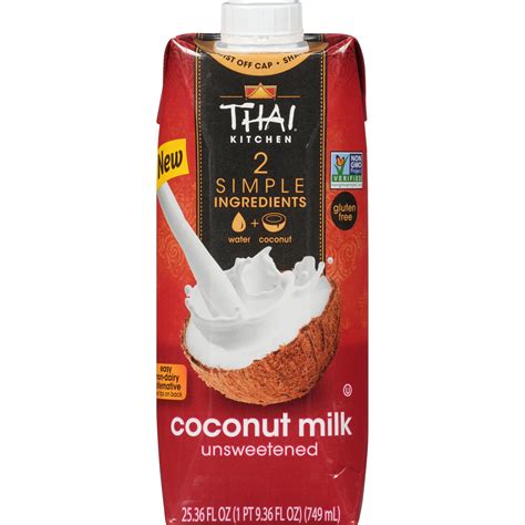 Thai Kitchen Non-GMO Gluten Free Coconut Milk, 25.36 fl oz Brick ...