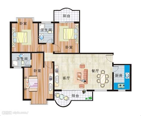 75平米小户型房屋平面设计图_土巴兔装修效果图