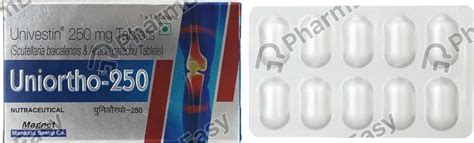 Buy Uniortho 250 MG Tablet (10) Online at Flat 15% OFF | PharmEasy
